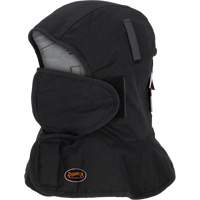 Doublure matelass&eacute;e ignifug&eacute;e Pioneer 765A pour casque de s&eacute;curit&eacute; avec un long cou et embout buccal amovible, Noir/Gris, Coton/FR-Tech/Modacrylique/Nylon Northern Industrial Supply Inc.