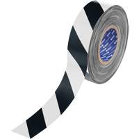 ToughStripe&reg; Max Floor Marking Tape, 2" x 100', Polyester, Black and White Northern Industrial Supply Inc.