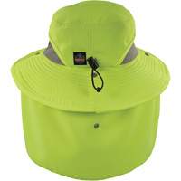 Chill-Its 8934 Ranger Hat with Neck Shade, Small/Medium, Hi-Vis Lime Northern Industrial Supply Inc.