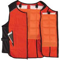 Veste de refroidissement &agrave; changement de phase l&eacute;g&egrave;re avec sachets de recharge Chill-Its 6260, Petit/Moyen, Orange Northern Industrial Supply Inc.