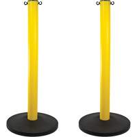 Industrial Stanchion, 37" High, Yellow Northern Industrial Supply Inc.