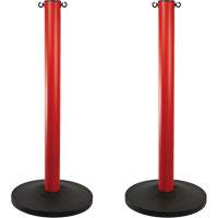 Industrial Stanchion, 37" High, Red Northern Industrial Supply Inc.