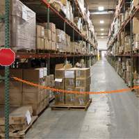 Magnetic Chain Barrier Warehouse Kit, Orange, 2" Link, 15' Length Northern Industrial Supply Inc.