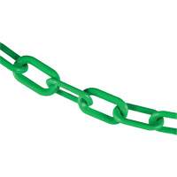 Plastic Barrier Chain, Green, 2" Link, 100' Length Northern Industrial Supply Inc.