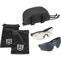 Ensemble de cache-œil pour lunettes de s&eacute;curit&eacute; MY6, Lentille Transparent/Fum&eacute;e, Antibu&eacute;e/Anti-&eacute;gratignures, ANSI Z87+ Northern Industrial Supply Inc.