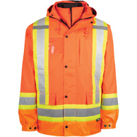 Manteau haute visibilit&eacute; 7-en-1, Polyester, Orange haute visibilit&eacute;, T-petit Northern Industrial Supply Inc.