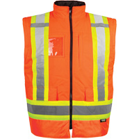 Manteau haute visibilit&eacute; 7-en-1, Polyester, Orange haute visibilit&eacute;, T-petit Northern Industrial Supply Inc.