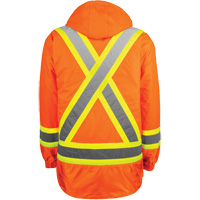 Manteau haute visibilit&eacute; 7-en-1, Polyester, Orange haute visibilit&eacute;, T-petit Northern Industrial Supply Inc.