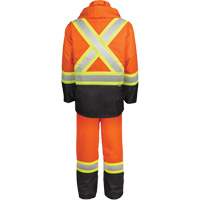 Ensemble de pluie haute visibilit&eacute; en tissu 150 deniers, Polyester, Petit, Orange haute visibilit&eacute; Northern Industrial Supply Inc.