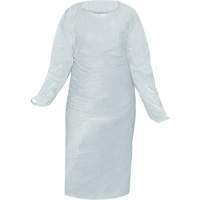 Blouse CoverMe avec passe-pouces, Taille unique, Blanc, Poly&eacute;thyl&egrave;ne Northern Industrial Supply Inc.