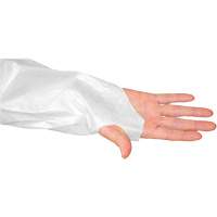 Blouse CoverMe avec passe-pouces, Taille unique, Blanc, Poly&eacute;thyl&egrave;ne Northern Industrial Supply Inc.