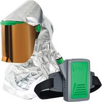 Respirateur &agrave; chaleur radiante Z-Link avec souffleur & montage &agrave; la ceinture, Respirateur &agrave; masque/Capuchon & visi&egrave;re, Pile Lithium-ion Northern Industrial Supply Inc.