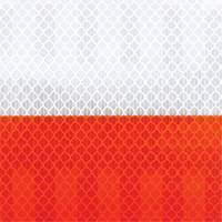 Pellicule souple pour chantiers routiers &agrave; haute intensit&eacute; 382VHIP, 5" la x 150' lo, Orange et blanc Northern Industrial Supply Inc.