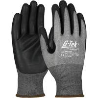 Gants r&eacute;sistant &agrave; la coupe G-Tek avec capacit&eacute; pour &eacute;cran tactile, Taille Petit, Calibre 18, Rev&ecirc;tement Mousse de nitrile, Enveloppe en PolyKor, ASTM ANSI niveau A4/EN 388 niveau D Northern Industrial Supply Inc.