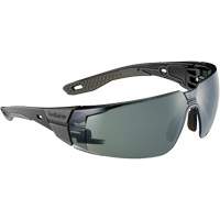 Lunettes de s&eacute;curit&eacute; RUSH+ 2.0 avec monture noire et grise, M/G, Lentille Gris/3,0, Antibu&eacute;e/Anti-&eacute;gratignures, ANSI Z87+ Northern Industrial Supply Inc.