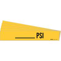 Marqueur de tuyau PSI, Autocollant, 2-1/4" h x 14" la, Noir sur jaune Northern Industrial Supply Inc.