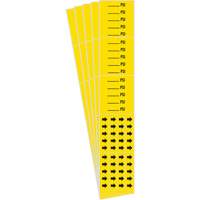 Marqueurs de tuyau PSI, Autocollant, 2-1/4" h x 2-3/4" la, Noir sur jaune Northern Industrial Supply Inc.