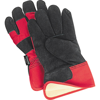 Gants d'ajusteur doubl&eacute;s pour l'hiver &agrave; chaleur sup&eacute;rieure, Grand, Paume en Cuir de vache refendu, Doublure en Thinsulate Northern Industrial Supply Inc.