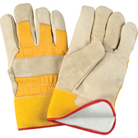 Gant pour ajusteur doubl&eacute;s pour l'hiver r&eacute;sistant &agrave; l'abrasion, Grand, Paume en Cuir fleur de vache, Doublure en Molleton de mousse Northern Industrial Supply Inc.