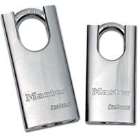 ProSeries&reg; Shrouded Padlock, Silver, Keyed Different, Hardened Steel, 1-3/4" Width Northern Industrial Supply Inc.