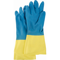 Two Tone NS53 Gloves, Size Medium/8, 13" L, Neoprene/Rubber Latex, Flock-Lined Inner Lining, 28-mil Northern Industrial Supply Inc.