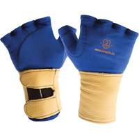 Fingerless Glove Liner with Wrist Restrainer, Size X-Small, Poly-Cotton Palm Northern Industrial Supply Inc.