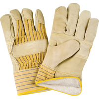 Gants d'ajusteur doubl&eacute;s pour l'hiver &agrave; paume renforc&eacute;e, Grand, Paume en Cuir fleur de vache, Doublure en Molleton de coton Northern Industrial Supply Inc.