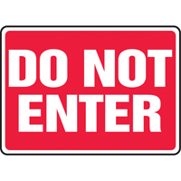 Enseigne  Do Not Enter , 10" x 14", Aluminium, Anglais Northern Industrial Supply Inc.