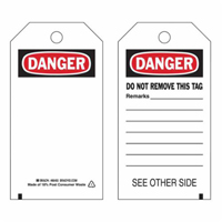 &eacute;tiquettes de s&eacute;curit&eacute; auto-plastifiantes, Polyester, 3" la x 5-3/4" h, Anglais Northern Industrial Supply Inc.