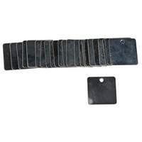 &eacute;tiquettes carr&eacute;es vierges pour vannes, Acier, 1-1/2" la x 1-1/2" h Northern Industrial Supply Inc.