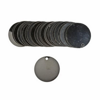 &eacute;tiquettes vierges inscriptibles pour vannes, Acier inoxydable, 1,5" dia. Northern Industrial Supply Inc.