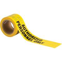Ruban pour barricade, Anglais, 3" la x 200' lo, 3 mils, Noir sur jaune Northern Industrial Supply Inc.
