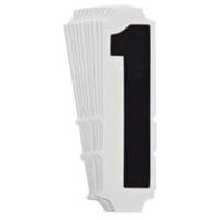 Quick-Align&reg; Individual Gothic Number and Letter Labels, 1, 4" H, Black Northern Industrial Supply Inc.