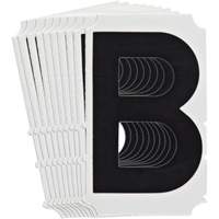Quick-Align&reg; Individual Gothic Number and Letter Labels, B, 4" H, Black Northern Industrial Supply Inc.