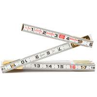 Red End&reg; Masonry Rule, 6' L, Wood, 1/16" Graduations Northern Industrial Supply Inc.