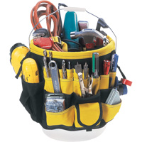 Organisateur pour seau &agrave; outils, 6" lo x 11" la x 12" h, Nylon, Noir/Jaune Northern Industrial Supply Inc.