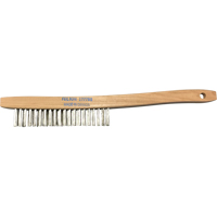 Curved-Handle Scratch Brushes, Stainless Steel, 3 x 19 Wire Rows, 14" Long Northern Industrial Supply Inc.