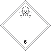 &eacute;tiquettes d'exp&eacute;dition TMD, Classe 6,1, Substances toxiques, Vinyle Northern Industrial Supply Inc.