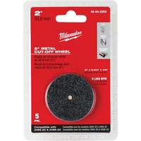 M12 Fuel Right Angle Die Grinder Cut-Off Wheels, 2" x 0.04", 1/4" Arbor, Type 1, Aluminum Oxide, 21000 RPM Northern Industrial Supply Inc.