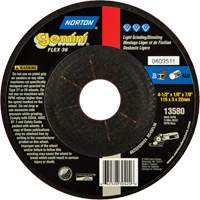 Gemini&reg; Flexible Mini Disc Depressed Centre Wheel, 4-1/2" x 1/8", 7/8" Arbor, Aluminum Oxide, Type 27 Northern Industrial Supply Inc.