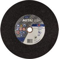 Metal A Chop Saw Cut-Off Wheel, 14" x 3/32", 1" Arbor, Type 01/41, Aluminum Oxide, 4365 RPM Northern Industrial Supply Inc.