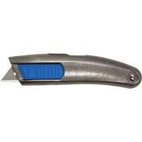 SECUPRO MEGASAFE Unpainted Retractable Knife, 20 mm, Stainless Steel, Heavy-Duty, Aluminum Handle Northern Industrial Supply Inc.