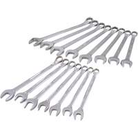 Mirror Chrome Wrench Set, Combination, 15 Pieces, Metric Northern Industrial Supply Inc.