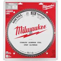 Endurance&reg; Circular Saw Blade, 14", 72 Teeth, Metal Use Northern Industrial Supply Inc.