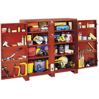 Armoire &agrave; tablettes Jobsite, Acier, 47,5 pi³, Rouge Northern Industrial Supply Inc.