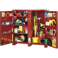 Armoire &agrave; tablettes Jobsite, Acier, 47,5 pi³, Rouge Northern Industrial Supply Inc.
