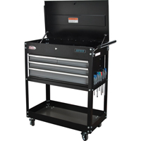 Utility Cart, 4 Drawers, 18" L x 33" W x 39" H, Black Northern Industrial Supply Inc.