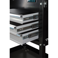 Utility Cart, 4 Drawers, 18" L x 33" W x 39" H, Black Northern Industrial Supply Inc.