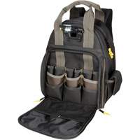 Sacs &agrave; dos pour outils Techgear &agrave; 53 pochettes, 16" lo x 13-1/4" la, Noir, Polyester Northern Industrial Supply Inc.