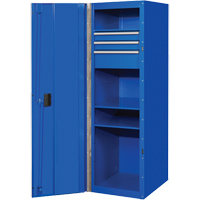 Armoire lat&eacute;rale s&eacute;rie RX, 3 tiroirs, 19" la x 25" p x 61" h, Bleu Northern Industrial Supply Inc.